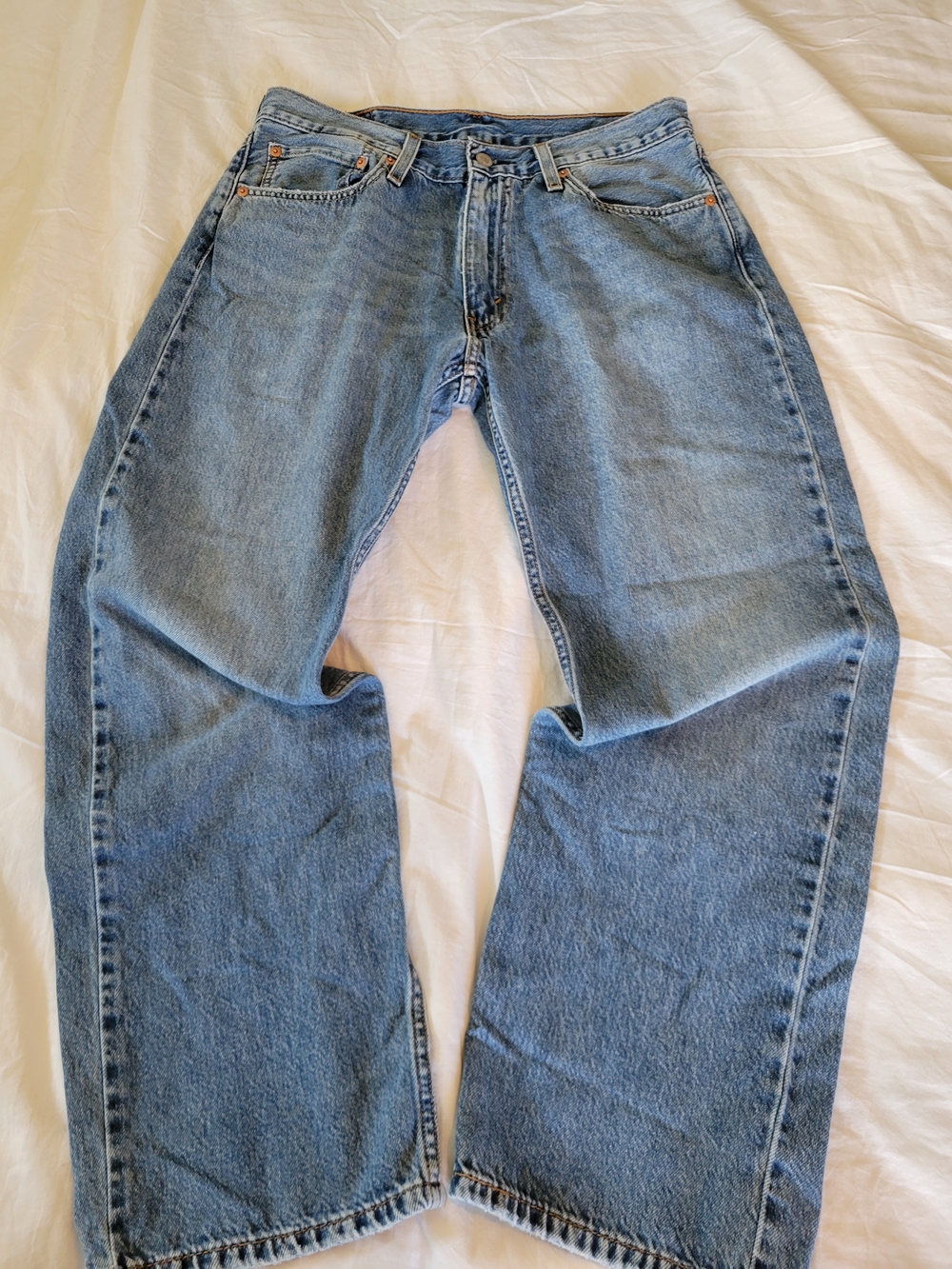 Levi’s 555 Relaxed Straight Jeans Men’s W32 L30 Medium Wash Classic Denim - Picture 7 of 13